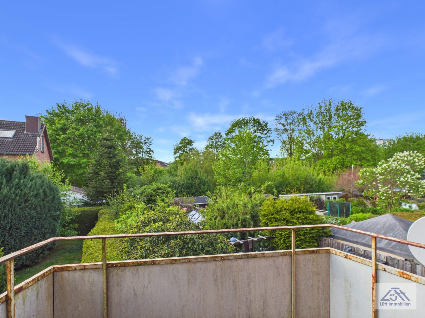 Blick vom Balkon