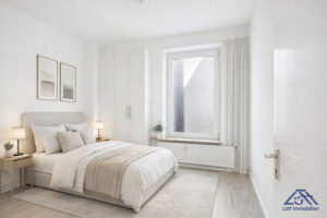 Schlafzimmer - KI generiert - Lütt Immobilien - Kiel Gaarden