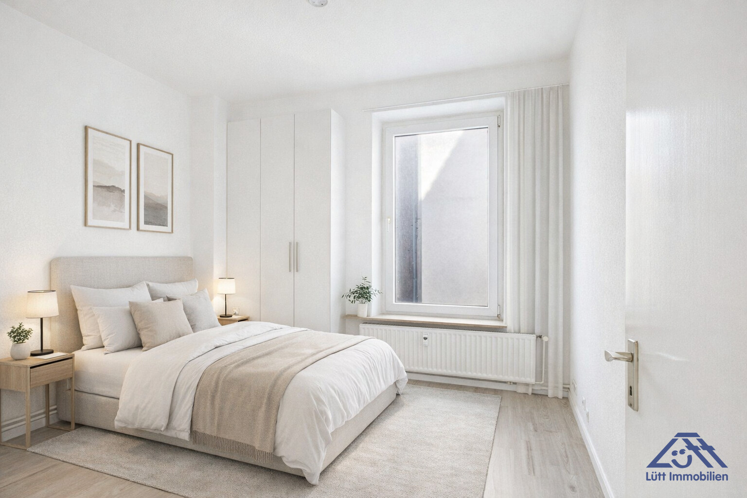 Schlafzimmer - KI generiert - Lütt Immobilien - Kiel Gaarden